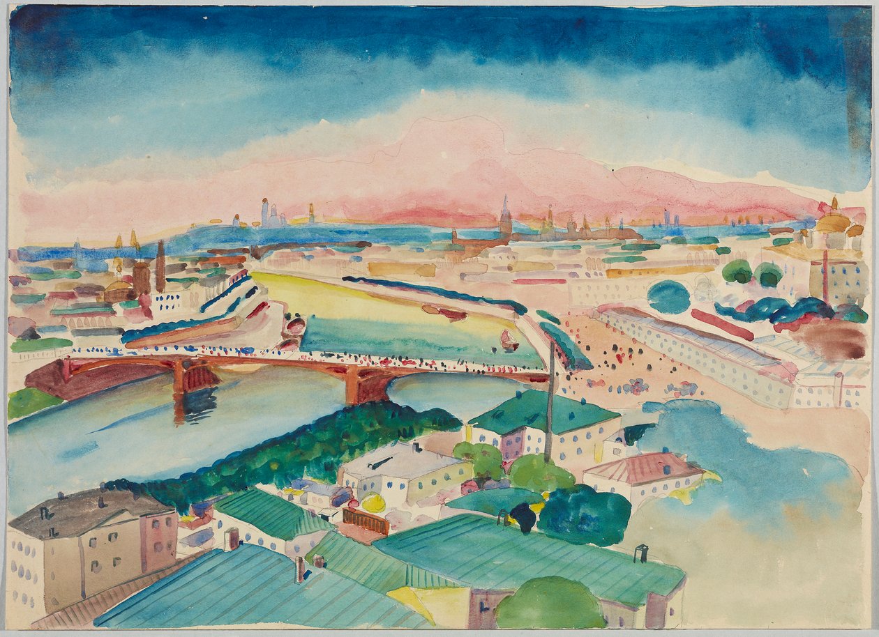 Moskova manzarası by Wassily Kandinsky