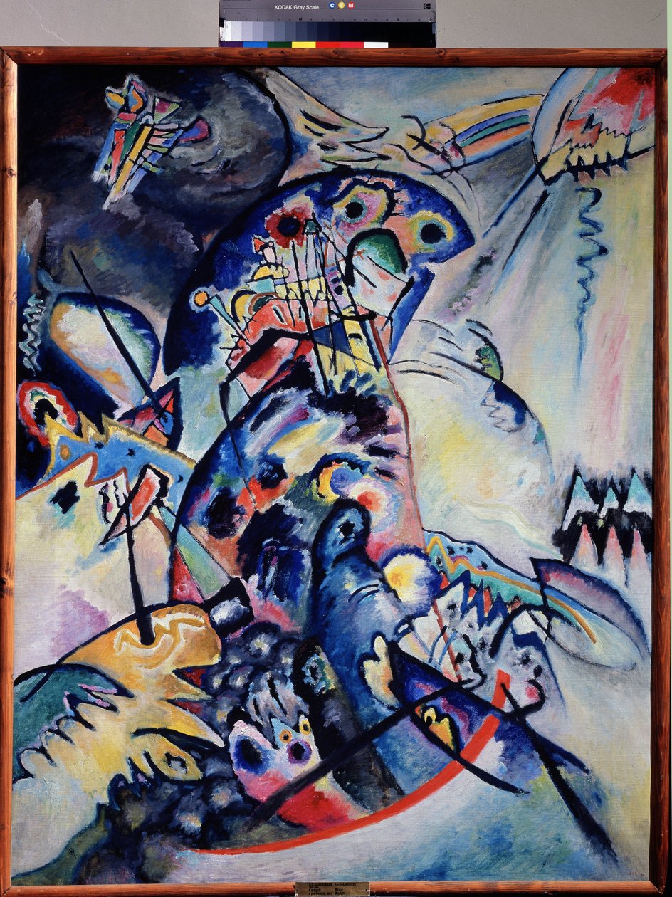 "" Mavi Tarak "" Ressam Günü Vassily Kandinsky (veya Wassily Kandinsky) by Wassily Kandinsky
