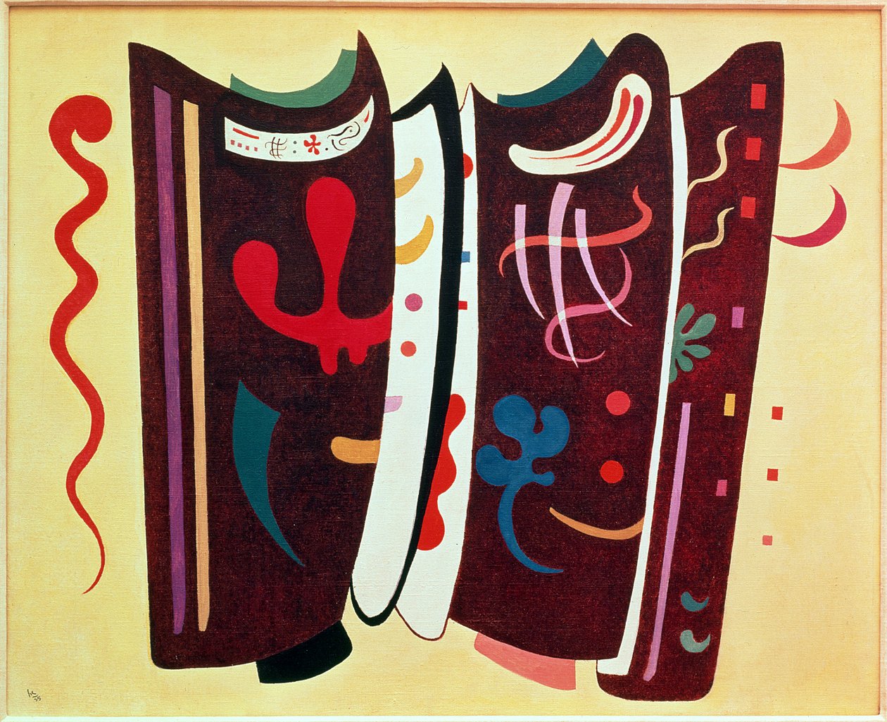 takviyeli kahverengi by Wassily Kandinsky