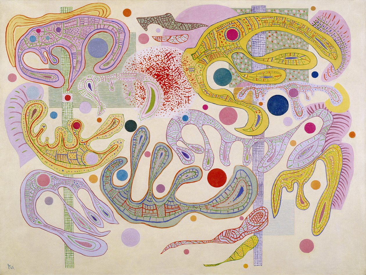 Kaprisli Formlar, kaprisleri oluşturur, 1937 by Wassily Kandinsky