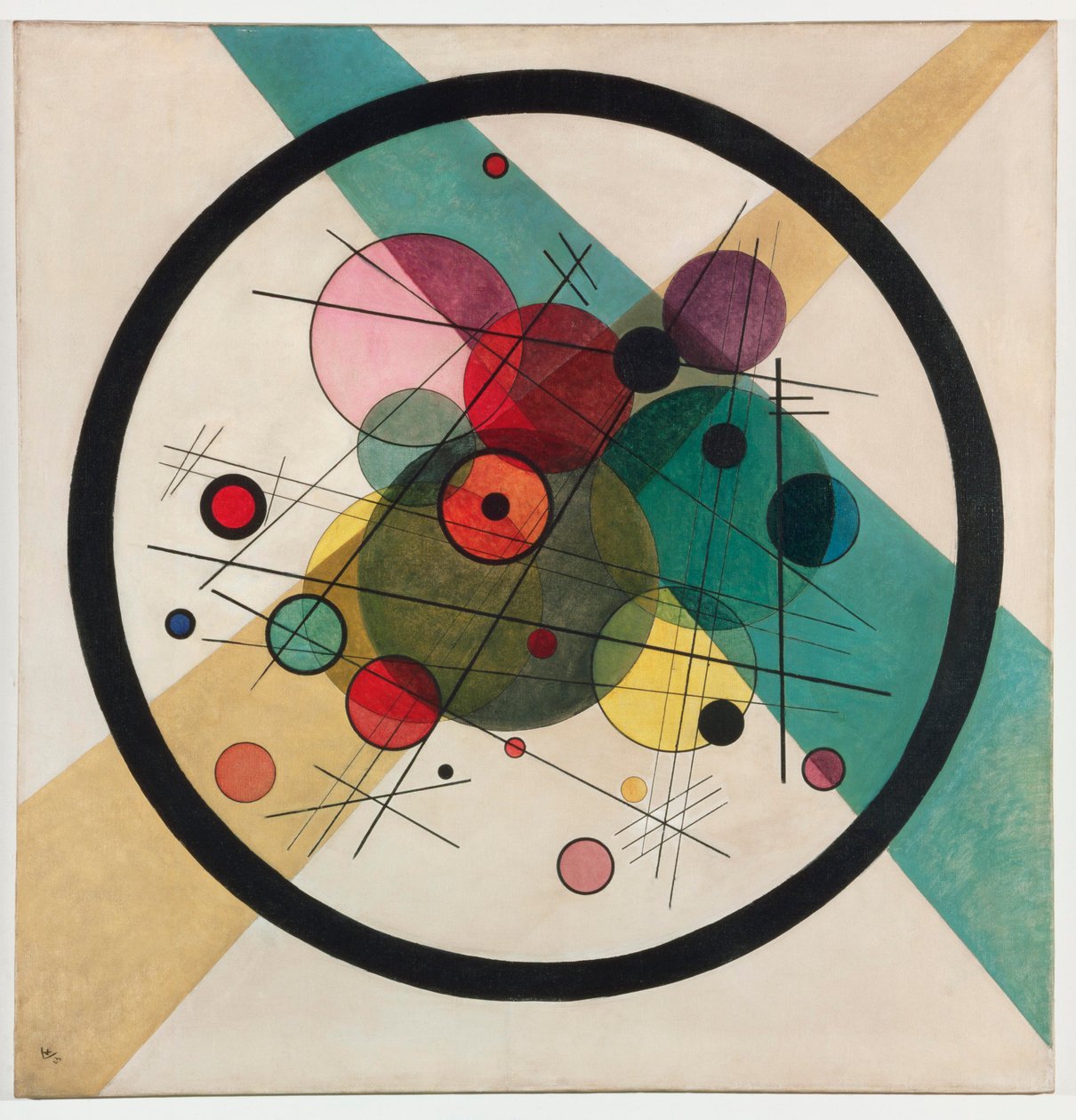Bir Dairede Daireler, 1923. by Wassily Kandinsky