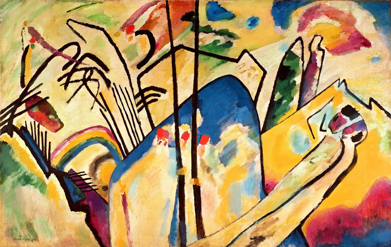 Kompozisyon numarası 4 by Wassily Kandinsky