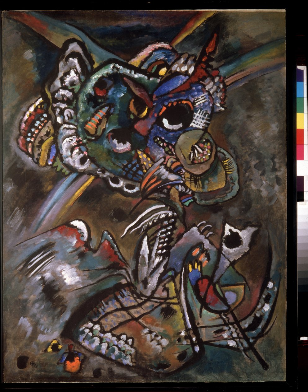 Krepüskül (Alacakaranlık). Ressam Günü Vassily Kandinsky (O Vassily Kandinsky) by Wassily Kandinsky