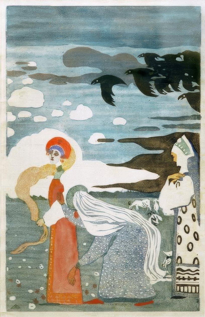Kuzgunlar by Wassily Kandinsky