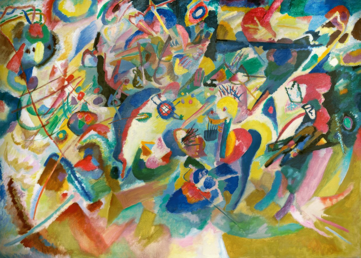 Kompozisyon VII için Taslak 3 by Wassily Kandinsky