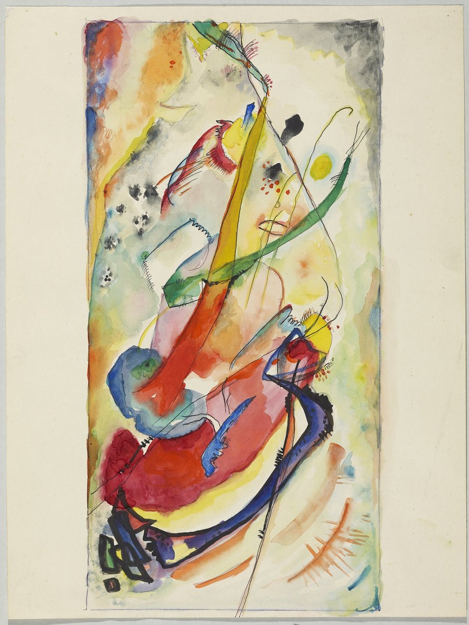 Edwin R. Campbell No. 1 için bir duvar resmi tasarımı by Wassily Kandinsky