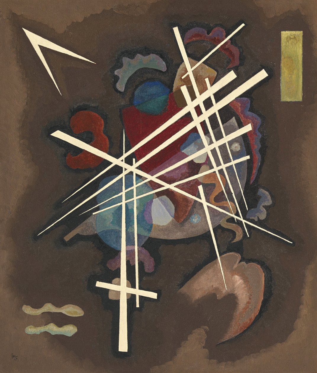 Wassily Kandinsky (veya Wassily Kandinsky veya Kandinskij) tarafından ""Ağ" (Ağ) Boyama by Wassily Kandinsky