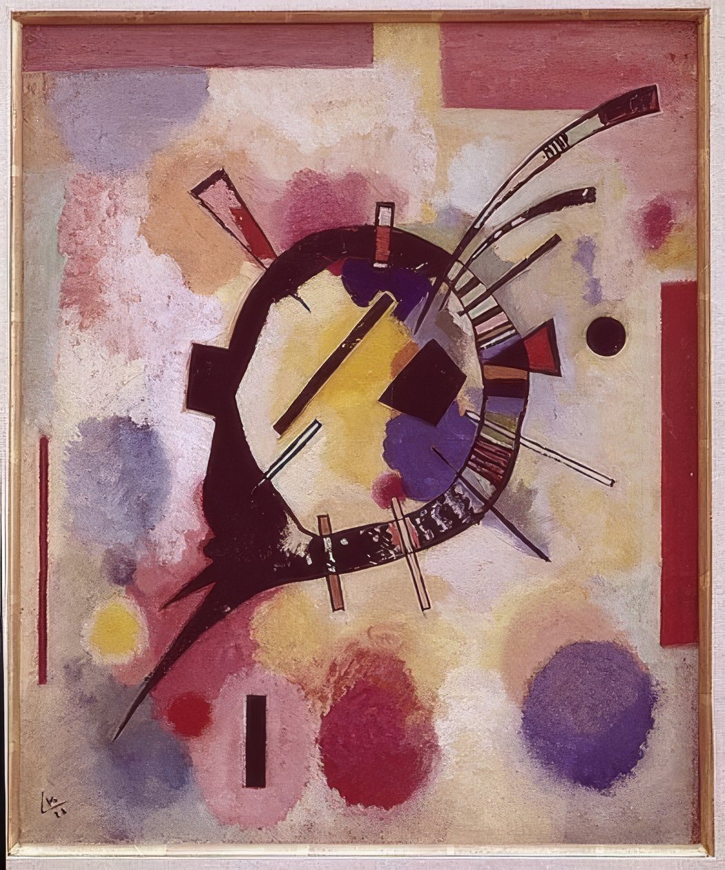 Sarı merkez. 1926 by Wassily Kandinsky