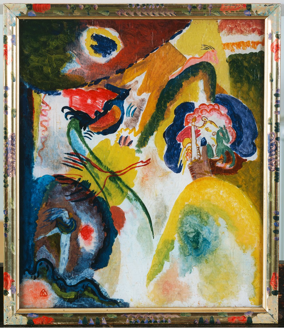 Kuğu ile cam resim by Wassily Kandinsky