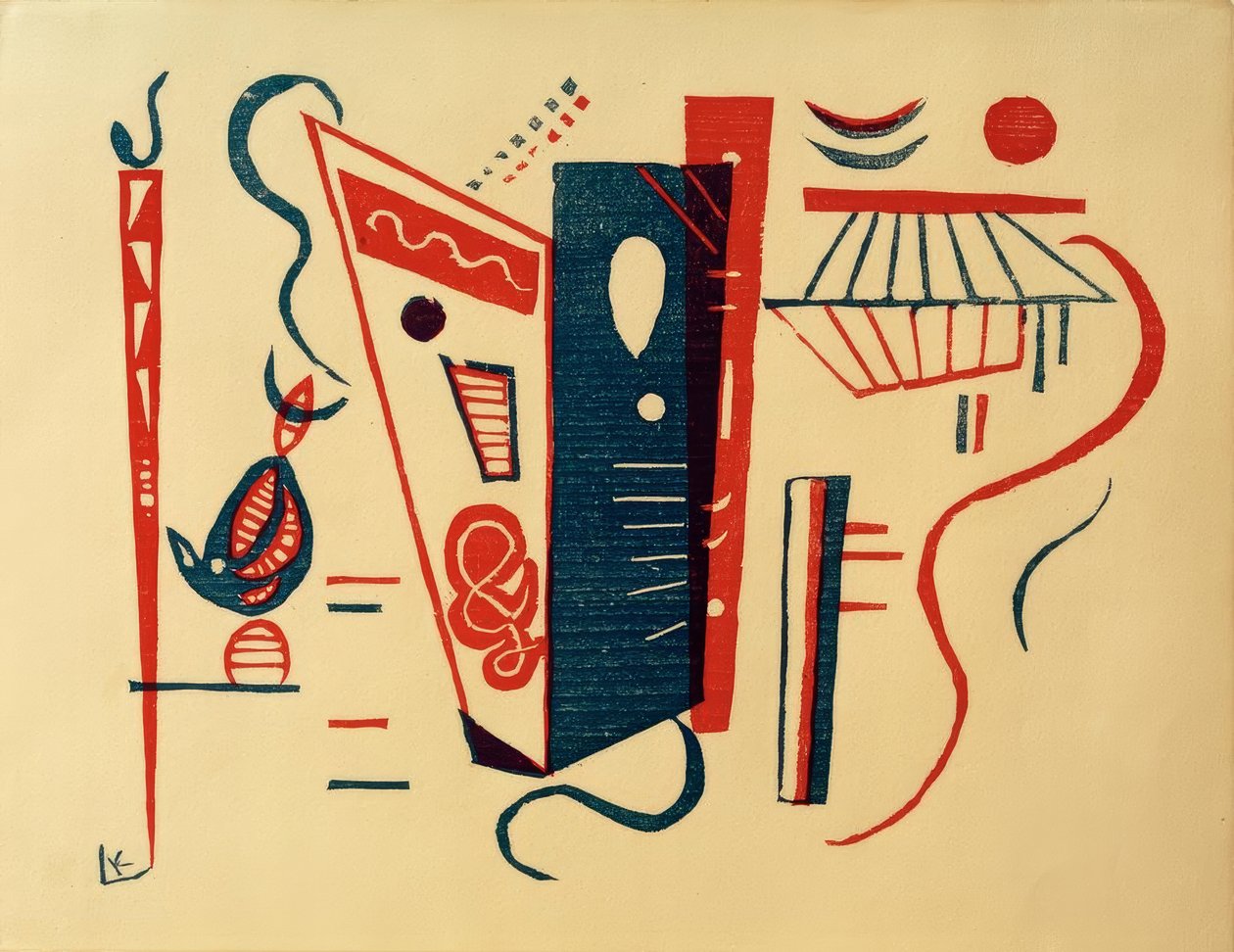 XX için gravür. siècle, No. 5/6 by Wassily Kandinsky