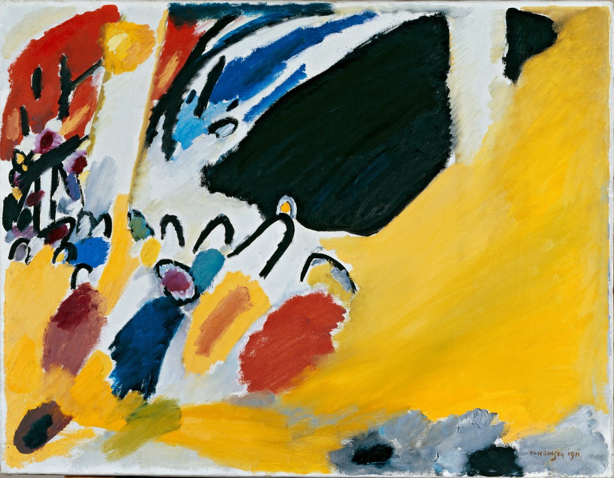 Gösterim numarası 3 (Konser) 1911 (tuval üzerine yağlı boya) by Wassily Kandinsky