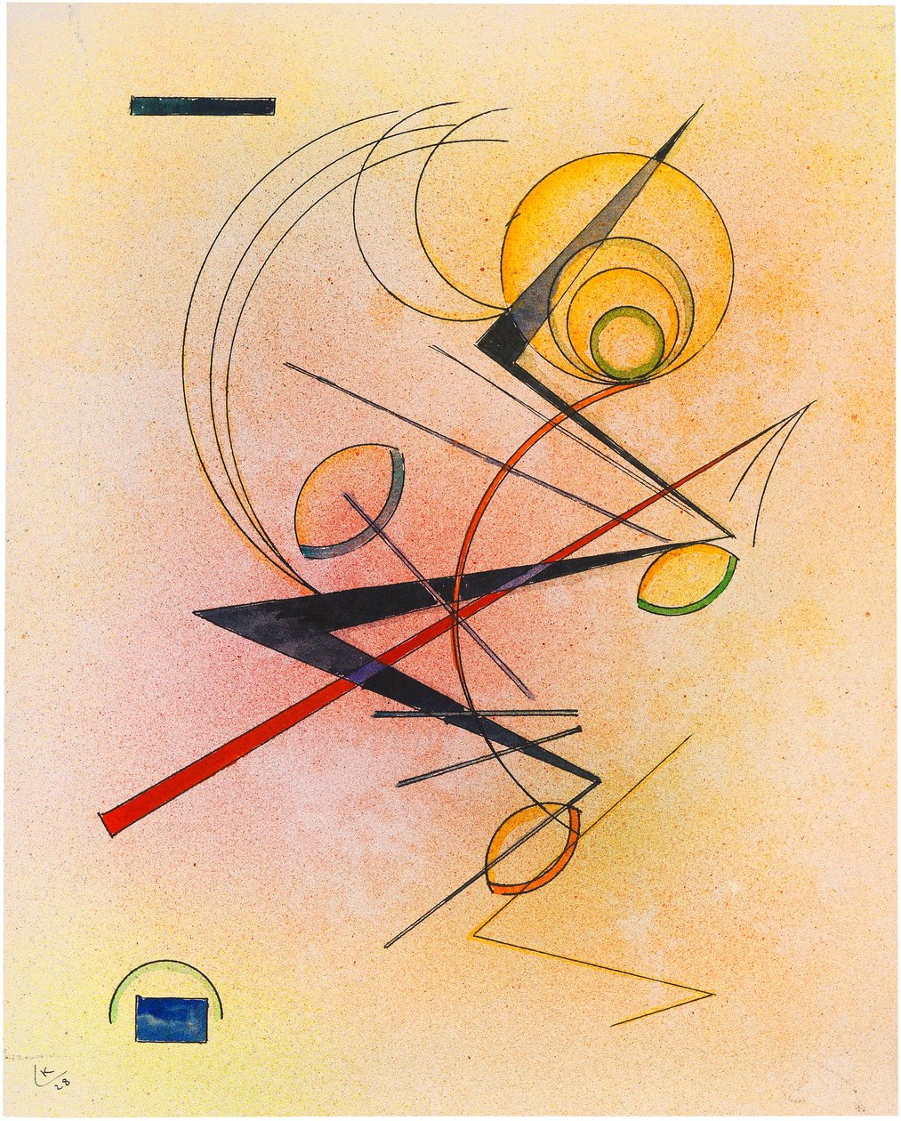 Küçük Sıcak, 1928. by Wassily Kandinsky