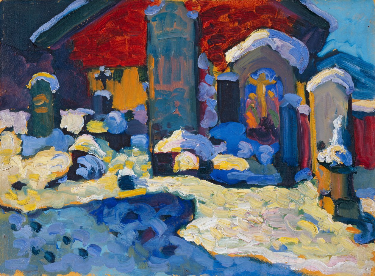 Kochel – Friedhof by Wassily Kandinsky