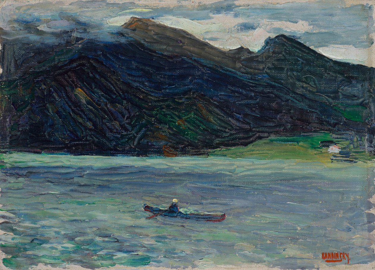 Kochel - tekneli göl by Wassily Kandinsky