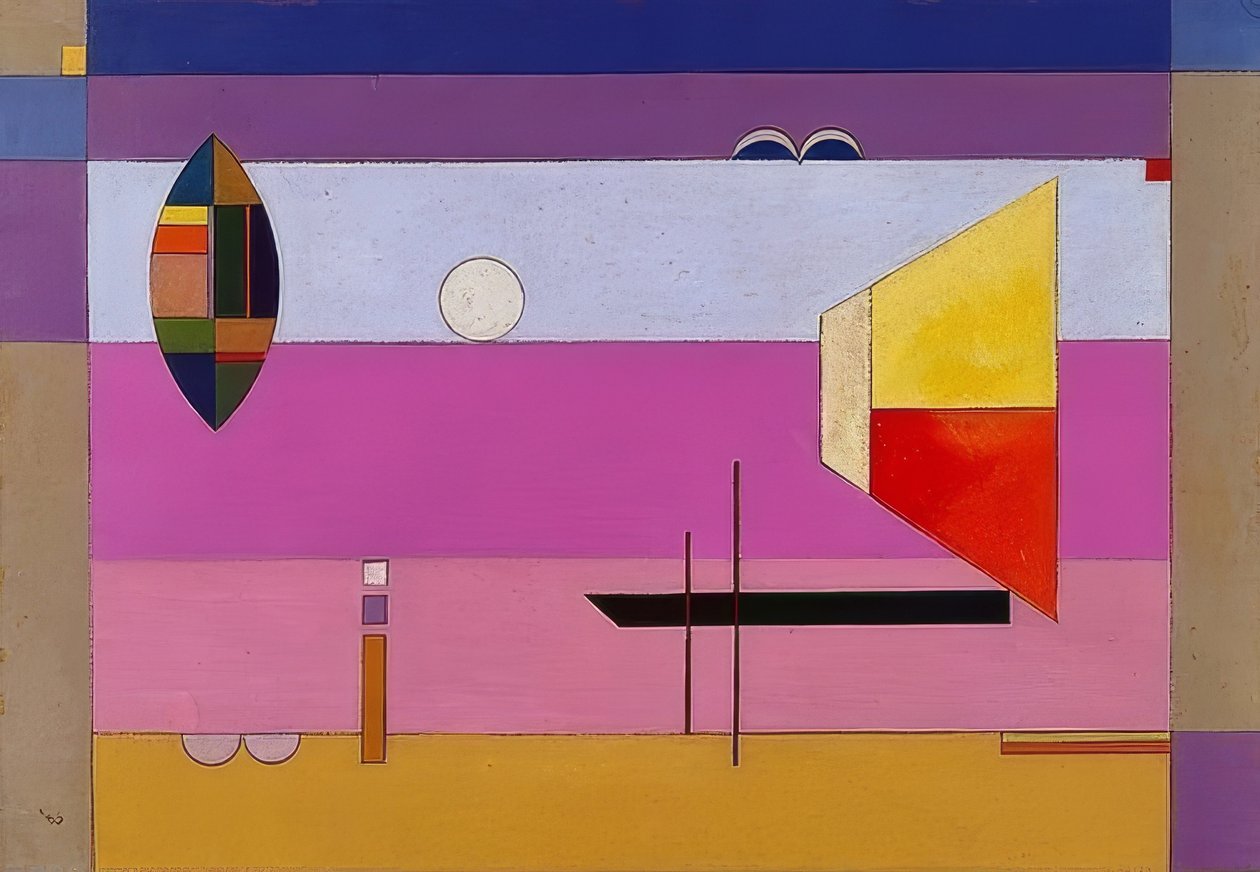 Soğuk çizgiler. 1930 by Wassily Kandinsky