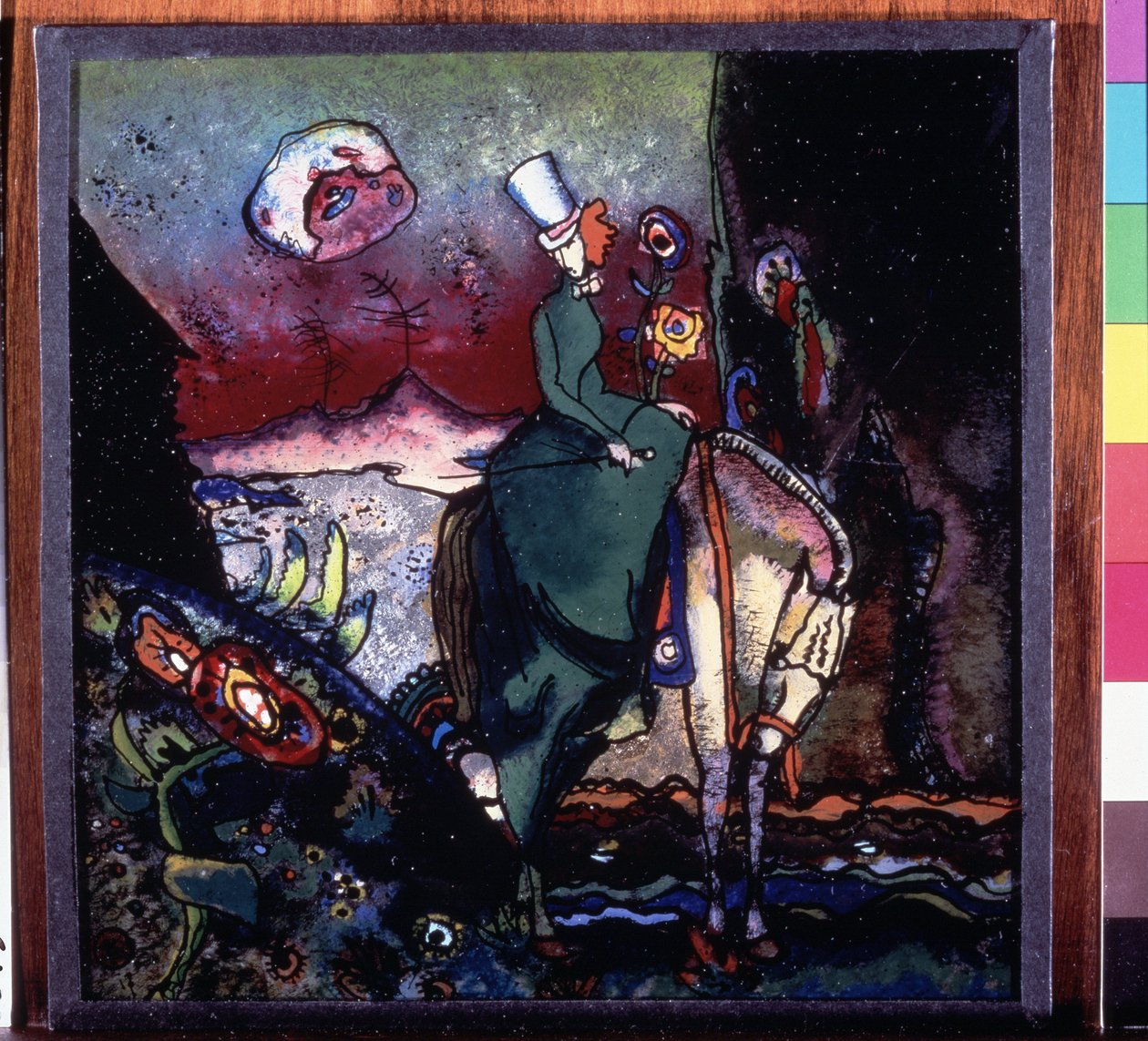 ""Amazon"" Vassily Kandinsky (veya Wassily Kandinski veya Kandinskij) tarafından yapılan ahşap boyama by Wassily Kandinsky