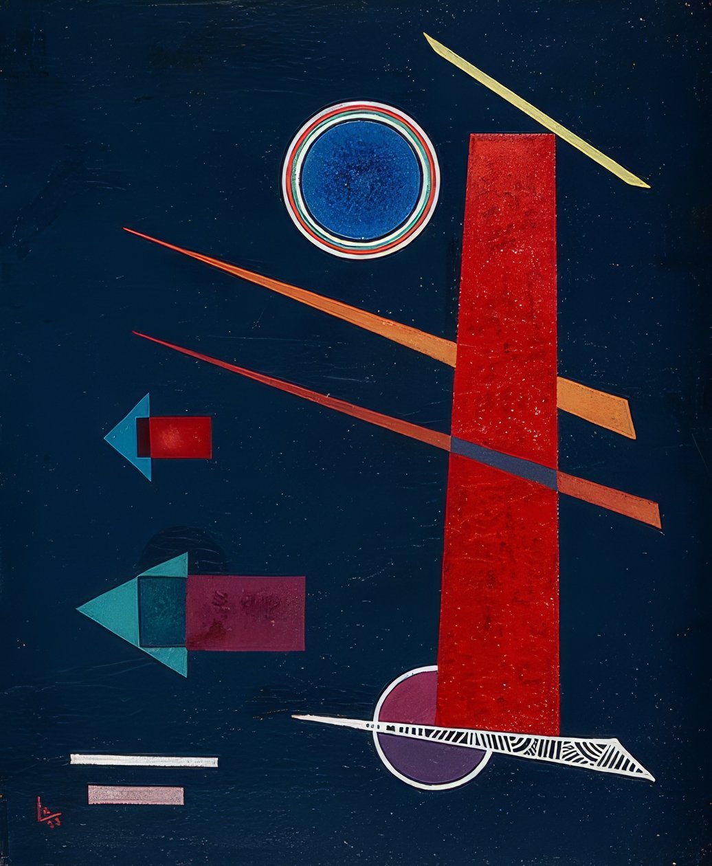 Güçlü kırmızı 1928 by Wassily Kandinsky