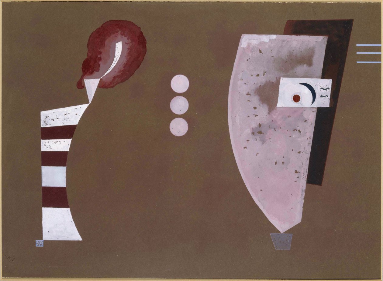 ""Mitten Kreise"" (dairenin ortası) - Wassily Kandinsky'nin (veya Wassily Kandinski veya Kandinskij) yaptığı resim by Wassily Kandinsky