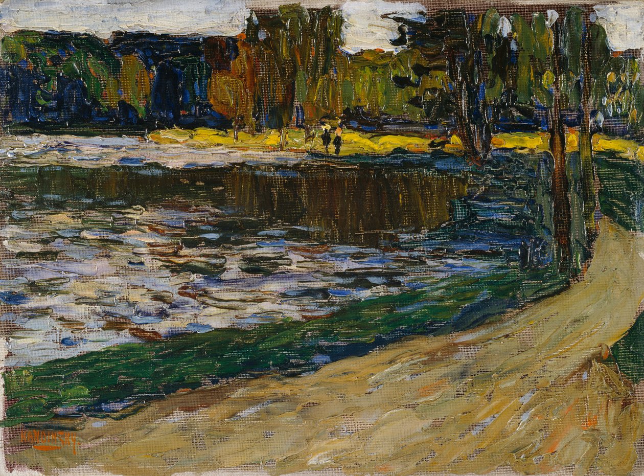 Münih – İngiliz Bahçesi by Wassily Kandinsky