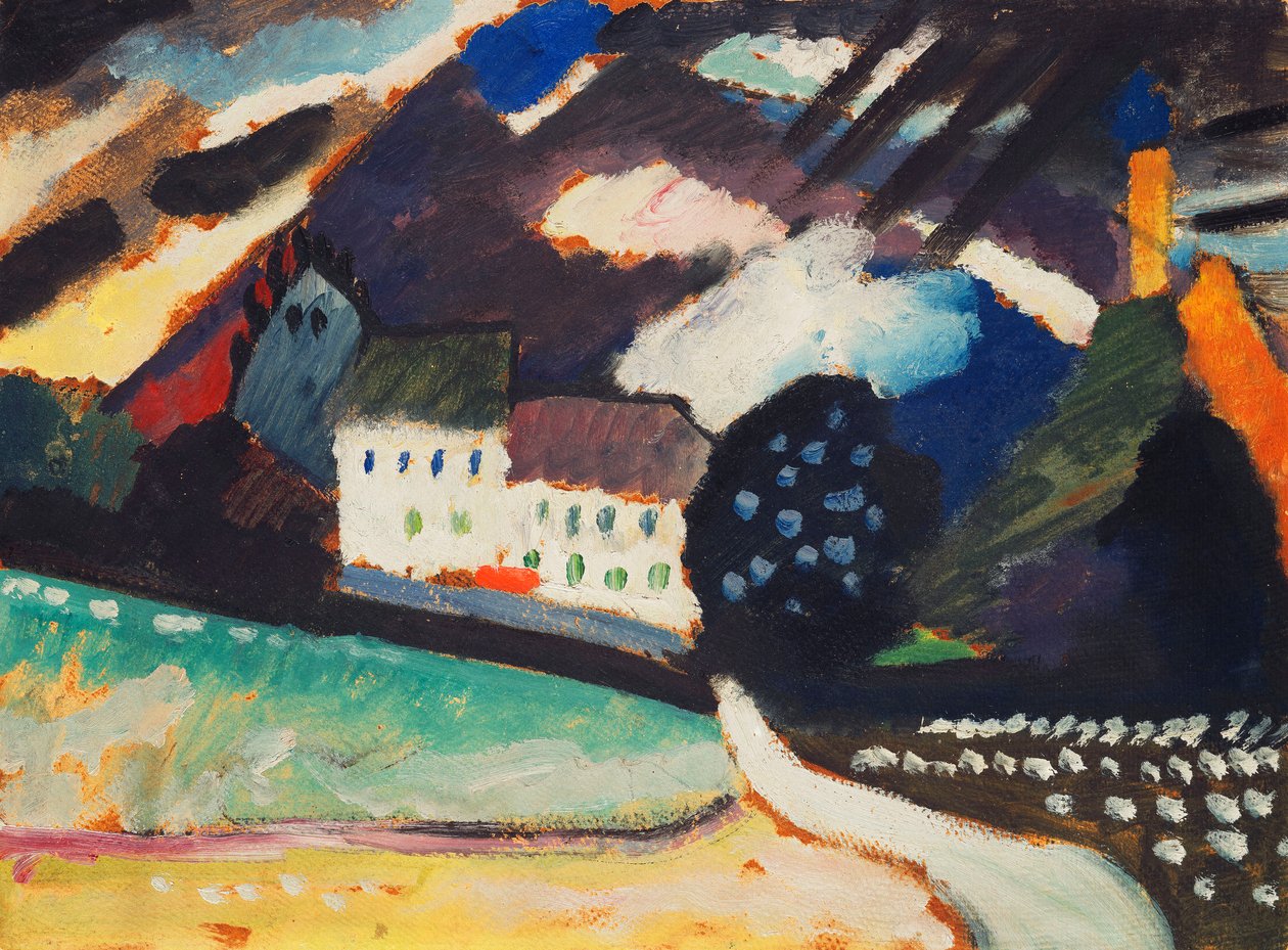 Murnau Kalesi ve Kilise II; Murnau, kale ve kilise II by Wassily Kandinsky