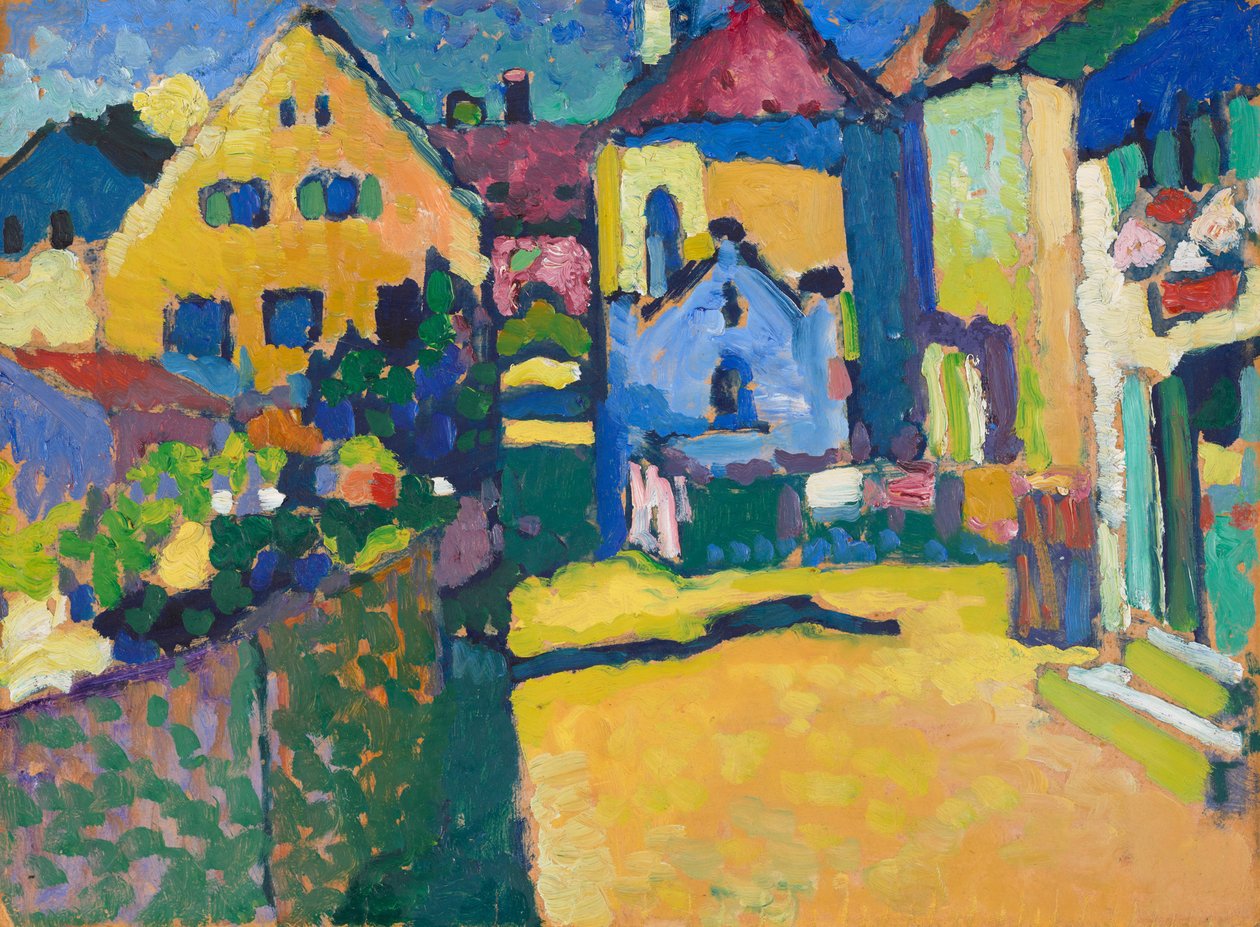 Murnau – Grüngasse by Wassily Kandinsky