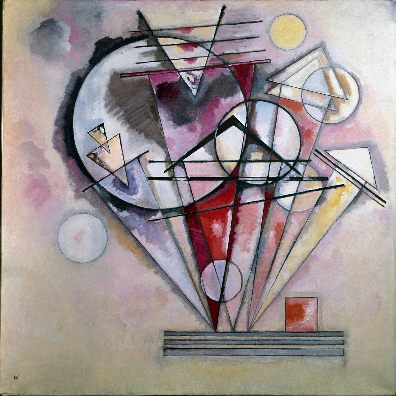 Wassily Kandinsky (veya Wassily Kandinsky veya Kandinskij) tarafından Pointe Tablosu Üzerine by Wassily Kandinsky