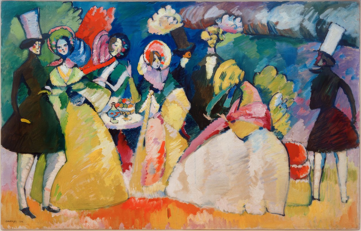 kabarık etek topluluğu by Wassily Kandinsky