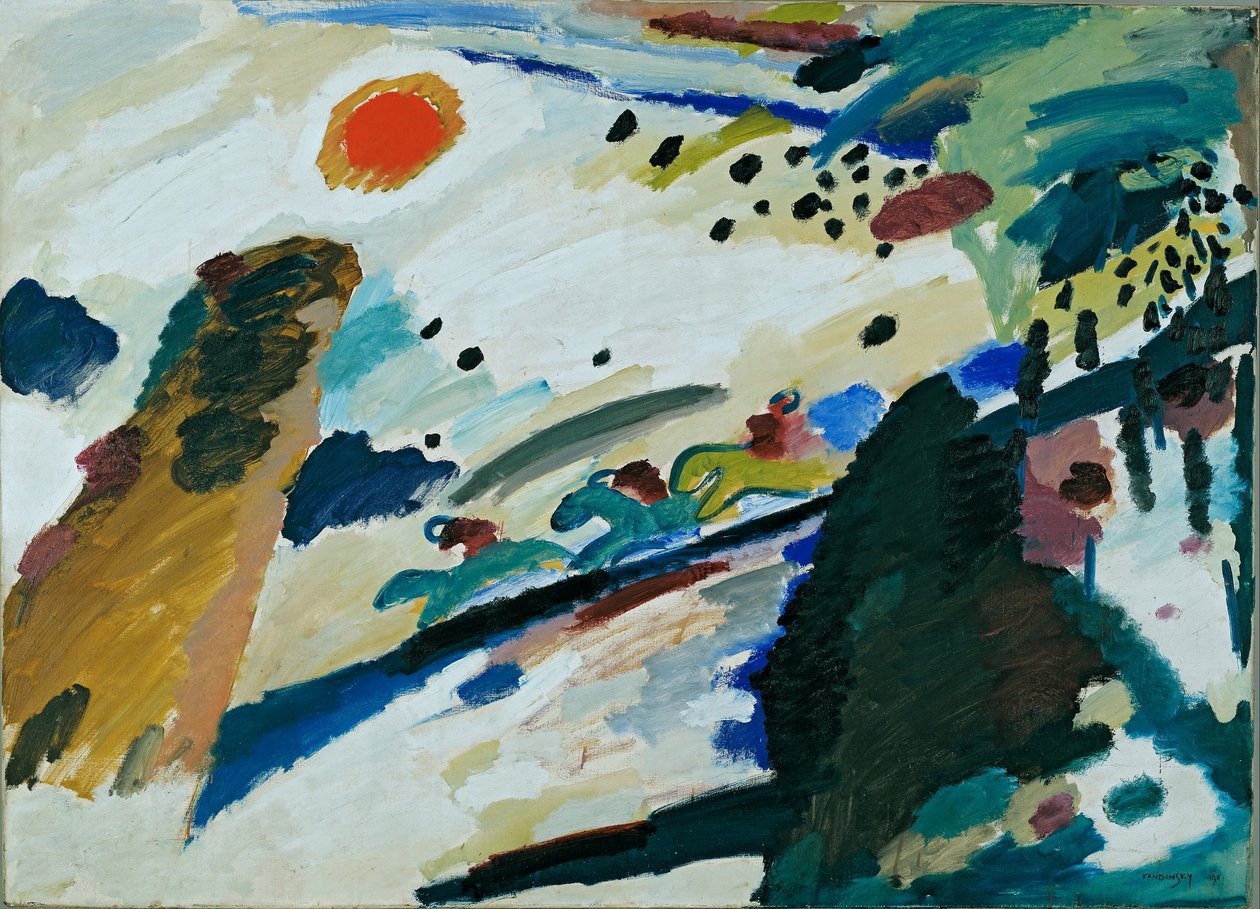Romantik Manzara by Wassily Kandinsky