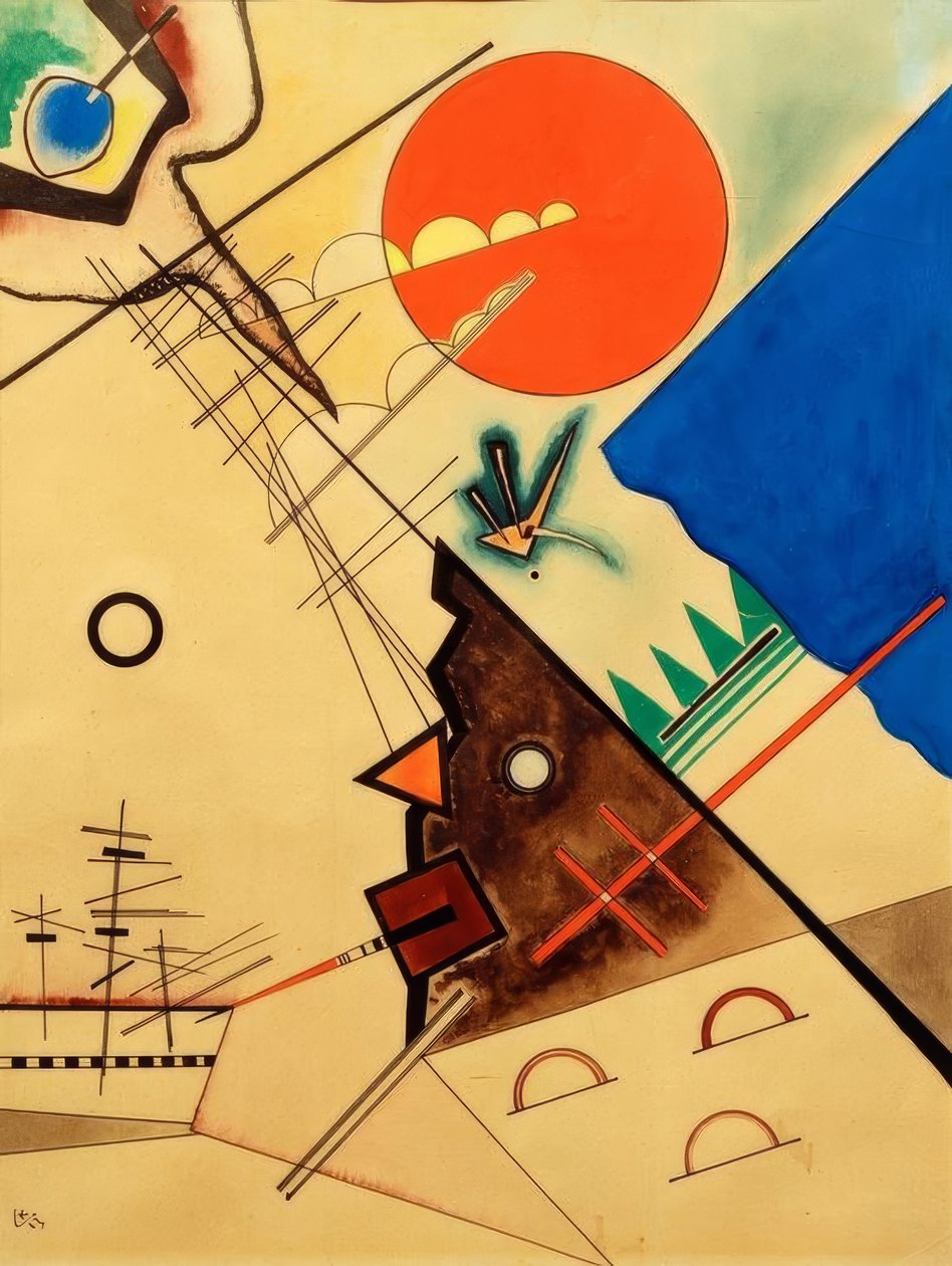 kırmızı daire by Wassily Kandinsky