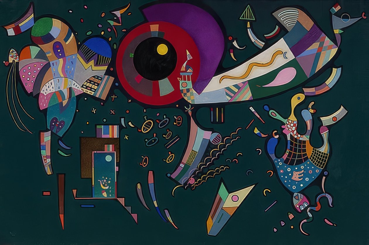 Çemberin etrafında (Autour du cercle). 1940 by Wassily Kandinsky