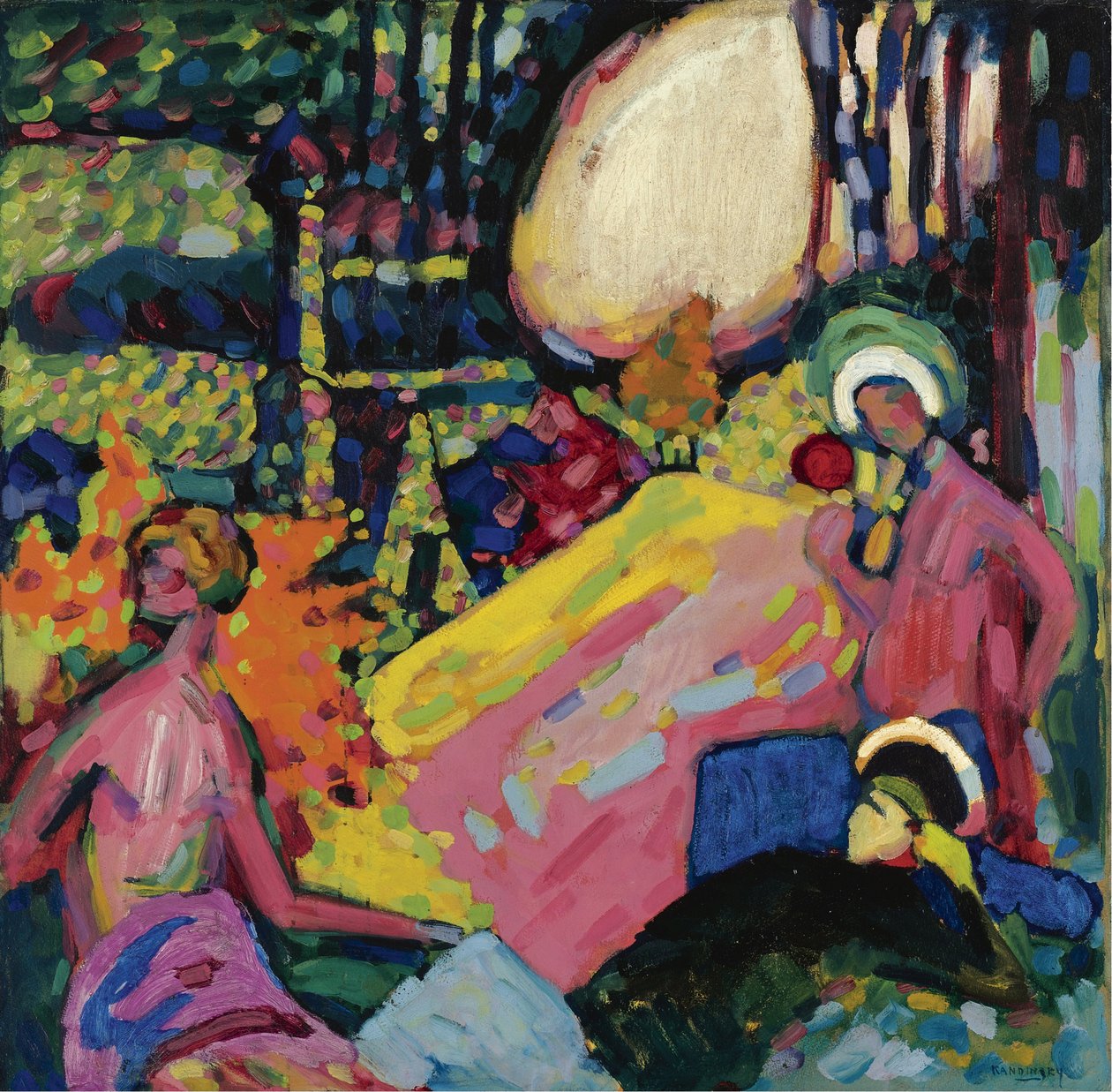 ""Beyaz ses"" Wassily Kandinsky'nin (veya Wassily Kandinski veya Kandinskij) tablosu by Wassily Kandinsky
