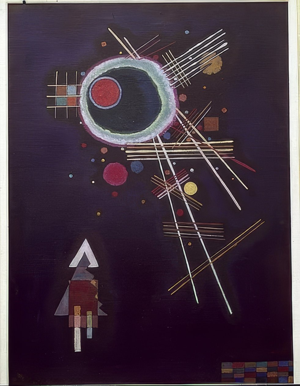 Işın çizgileri. 1927 by Wassily Kandinsky