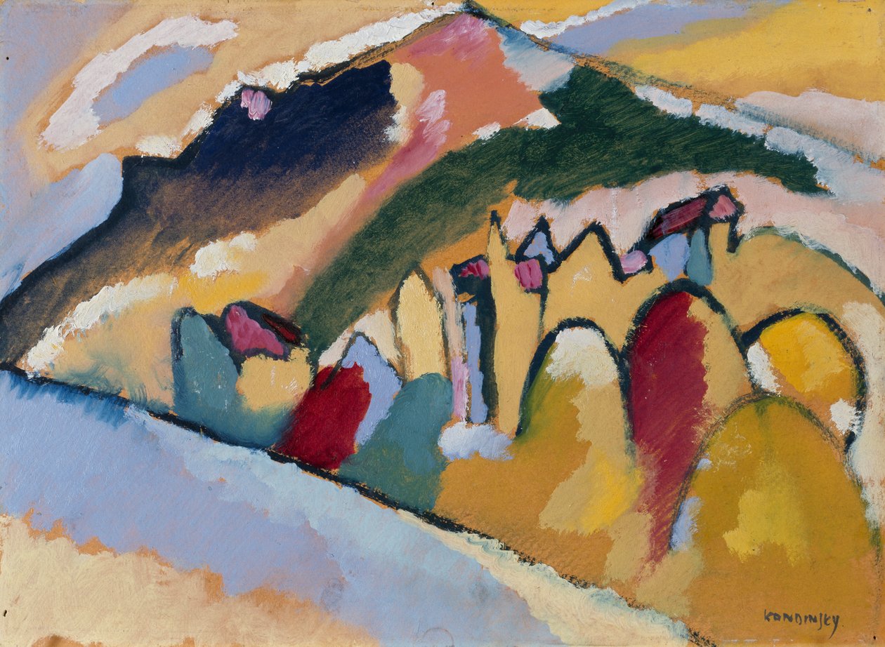"Sonbahar I" için çalışma by Wassily Kandinsky