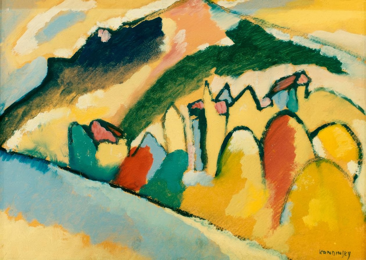 Sonbahar I için çalışma by Wassily Kandinsky