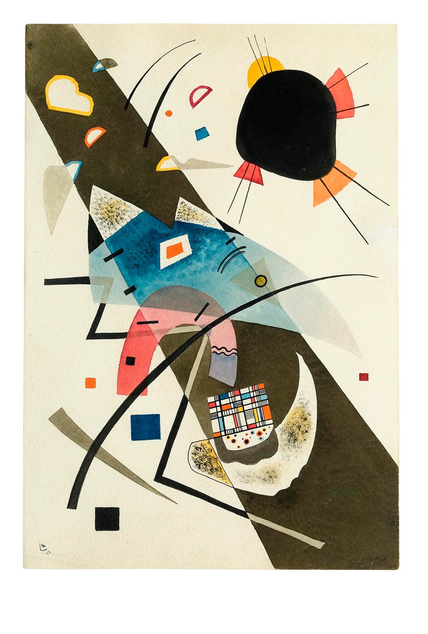 İki Siyah Nokta by Wassily Kandinsky