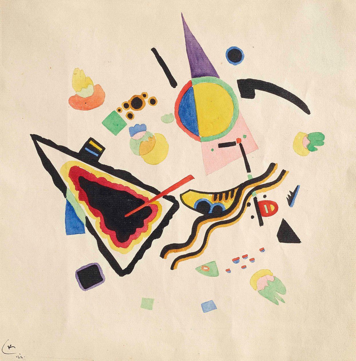 İsimsiz, 1921. by Wassily Kandinsky