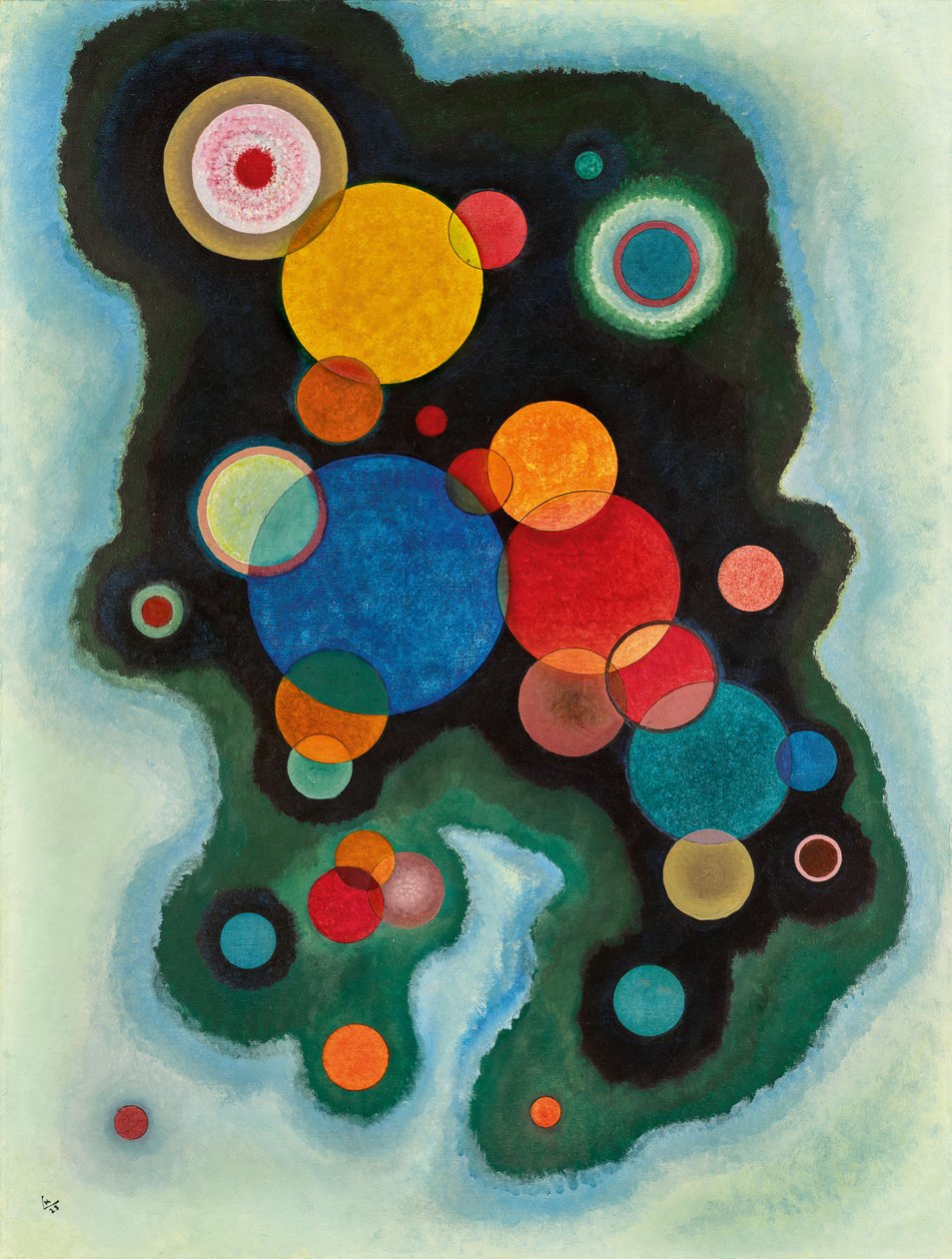 Derinleştirilmiş Dürtü, 1928. by Wassily Kandinsky