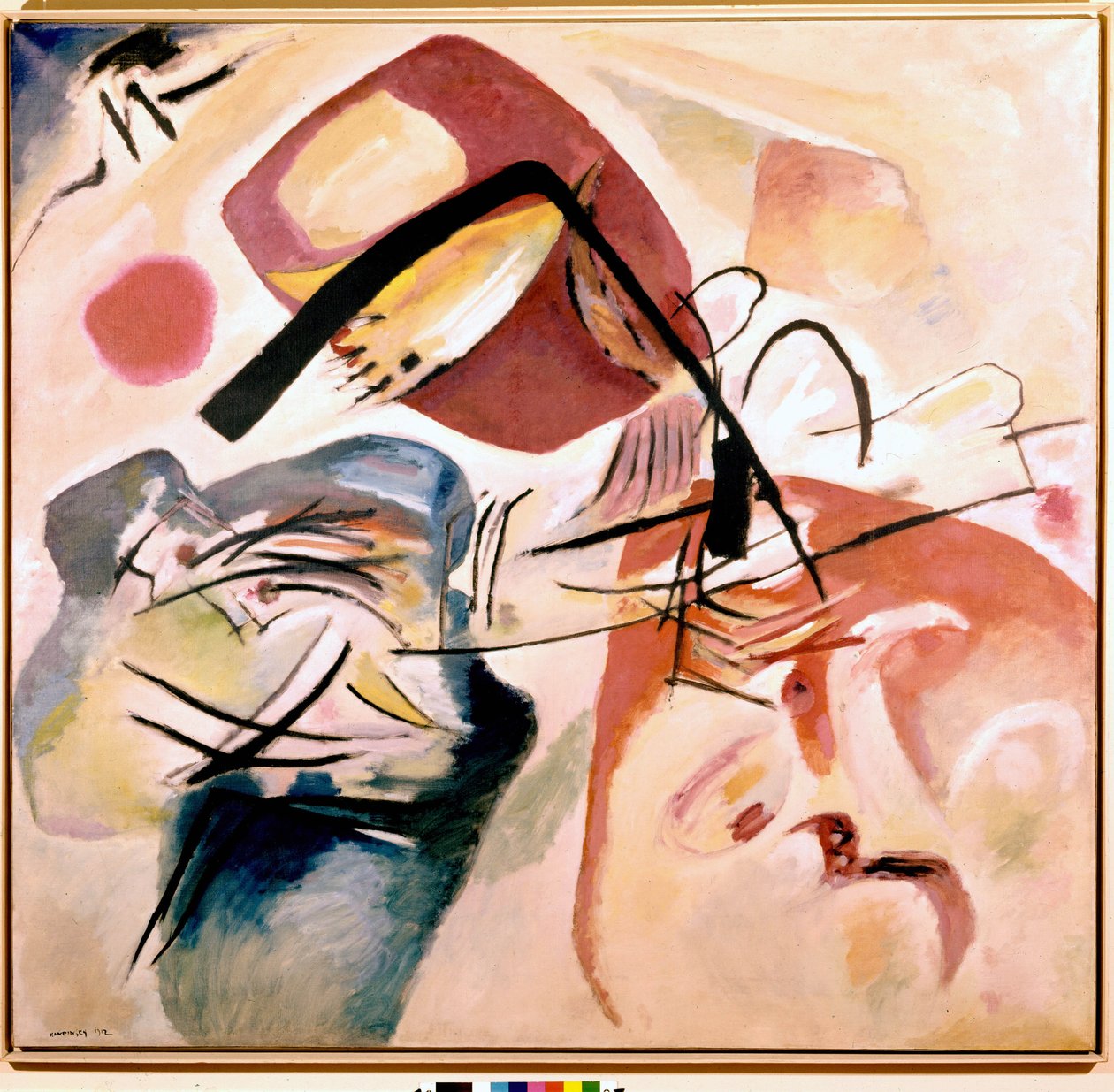 siyah yay ile by Wassily Kandinsky