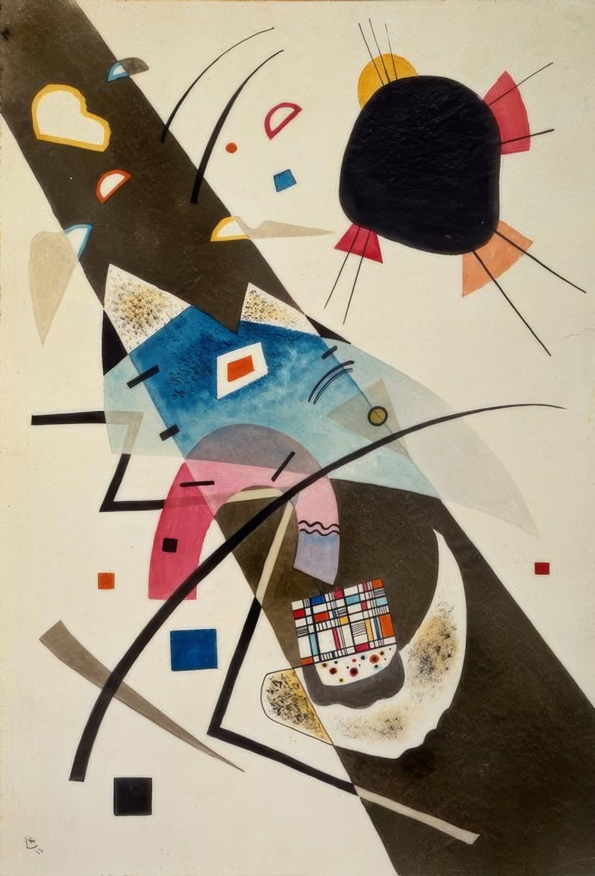 iki siyah nokta by Wassily Kandinsky