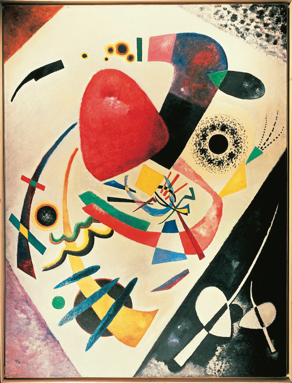 kırmızı nokta by Wassily & Marc Franz (1880 1916) Kandinsky