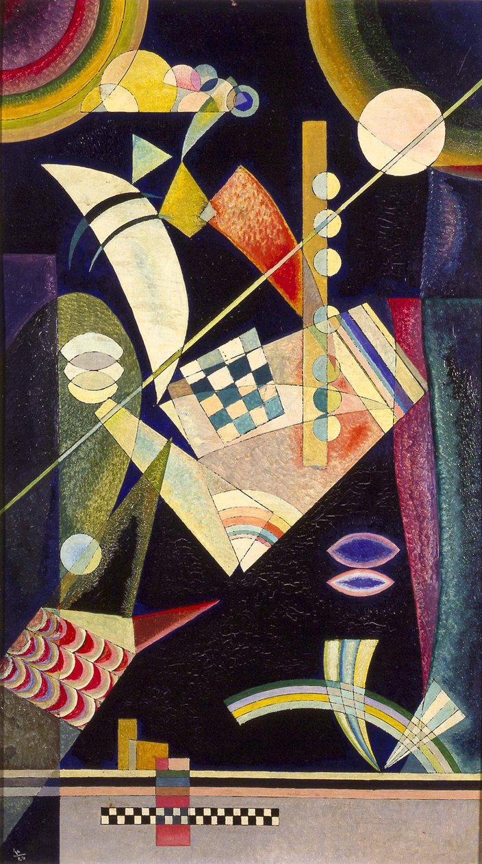 "Keskin sertlik"" Peinture de Vassily Kandinsky (veya Wassily Kandinski veya Kandinskij) by Wassily & Marc Franz (1880 1916) Kandinsky