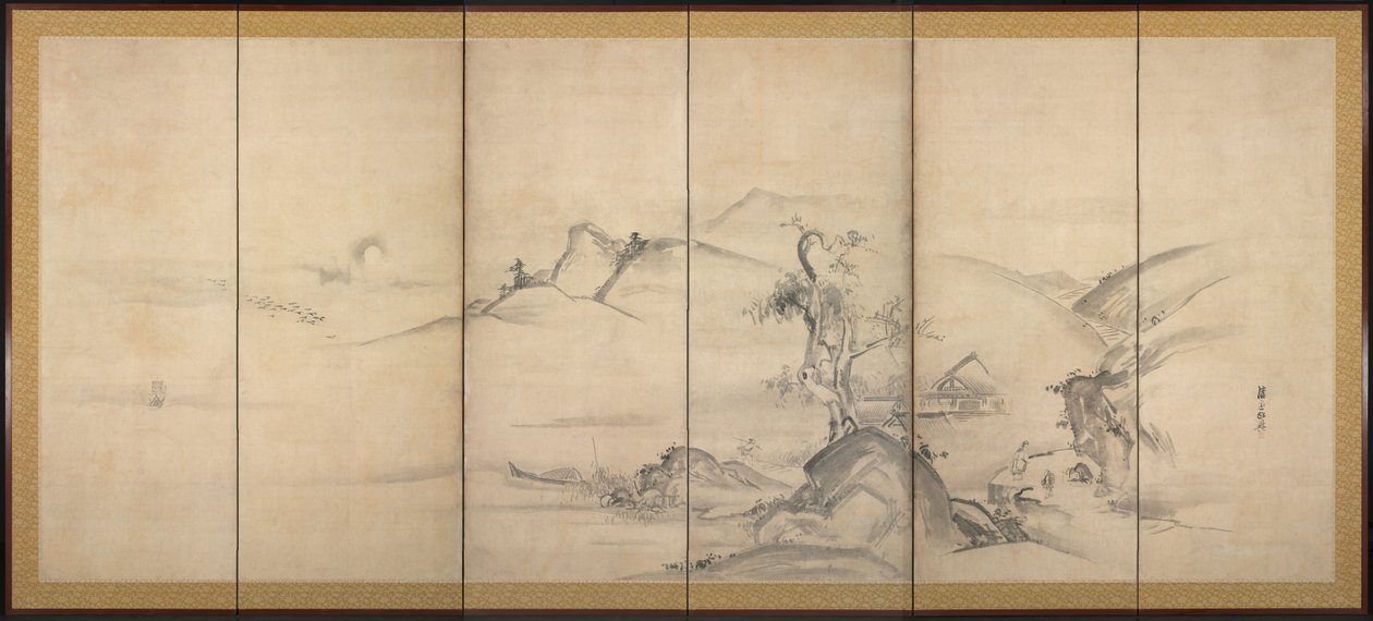 Xiao ve Xiang Nehirlerinin Sekiz Görünümü by Watanabe Shiko