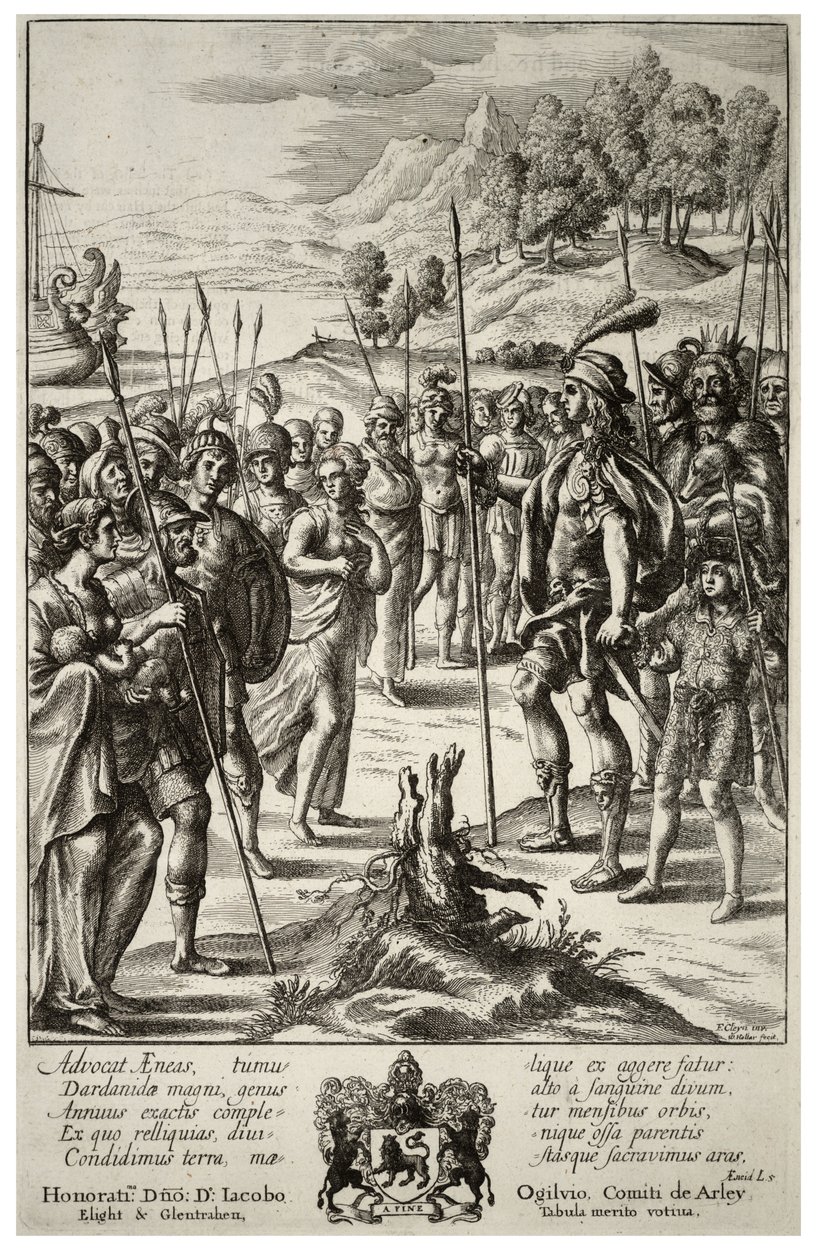 Aeneas ve Acestes. durum 2 by Wenceslaus Hollar