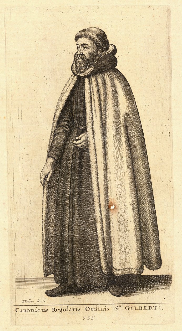 Düzenin Kanonu Gilberti by Wenceslaus Hollar