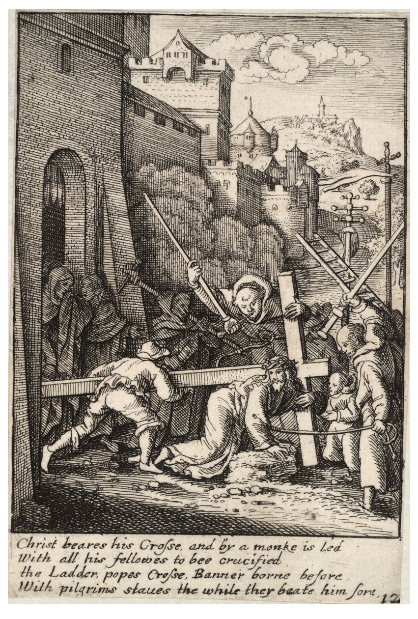 haç taşımak by Wenceslaus Hollar