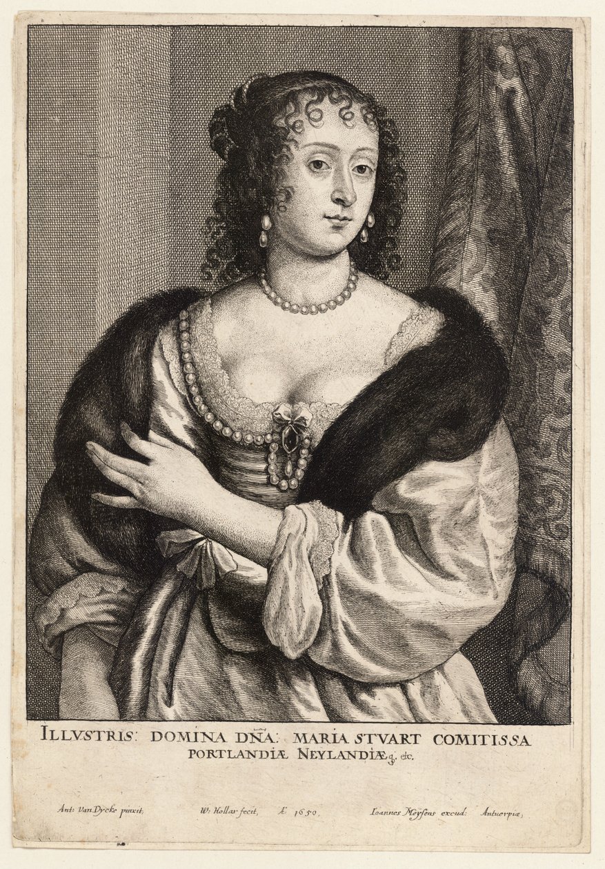 Portland Kontesi by Wenceslaus Hollar