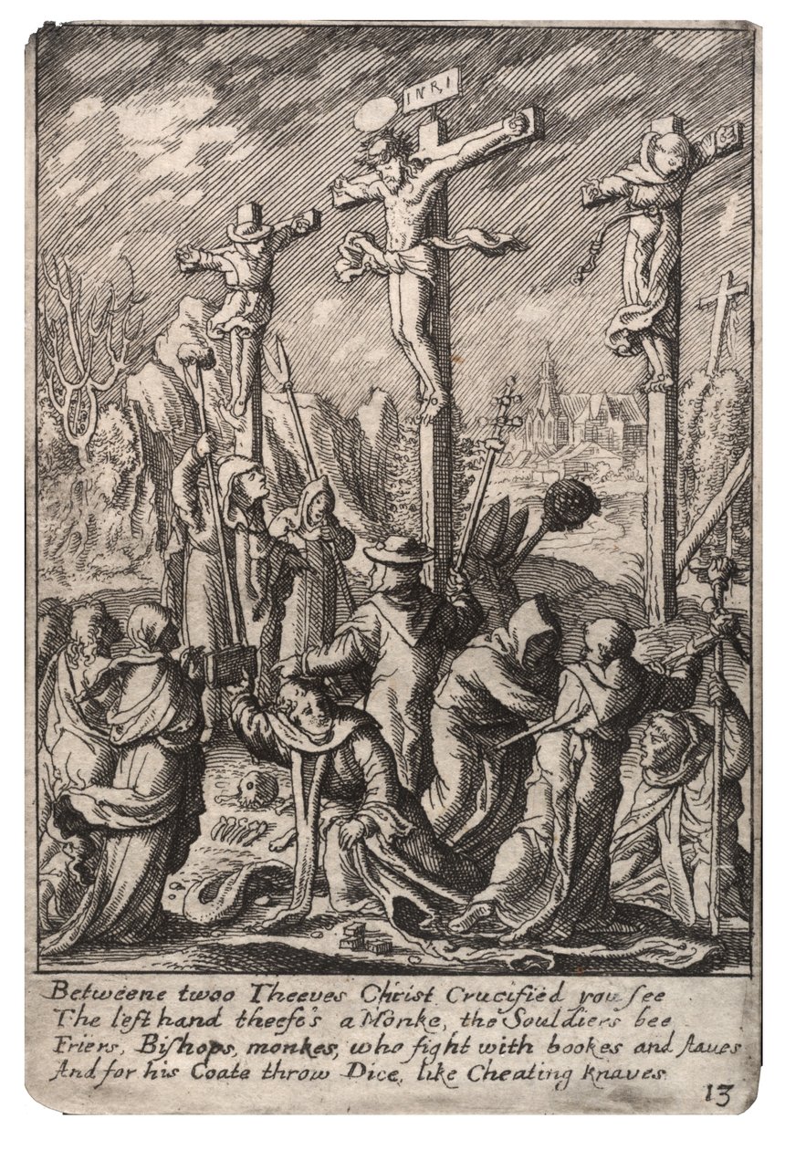 çarmıha germe by Wenceslaus Hollar