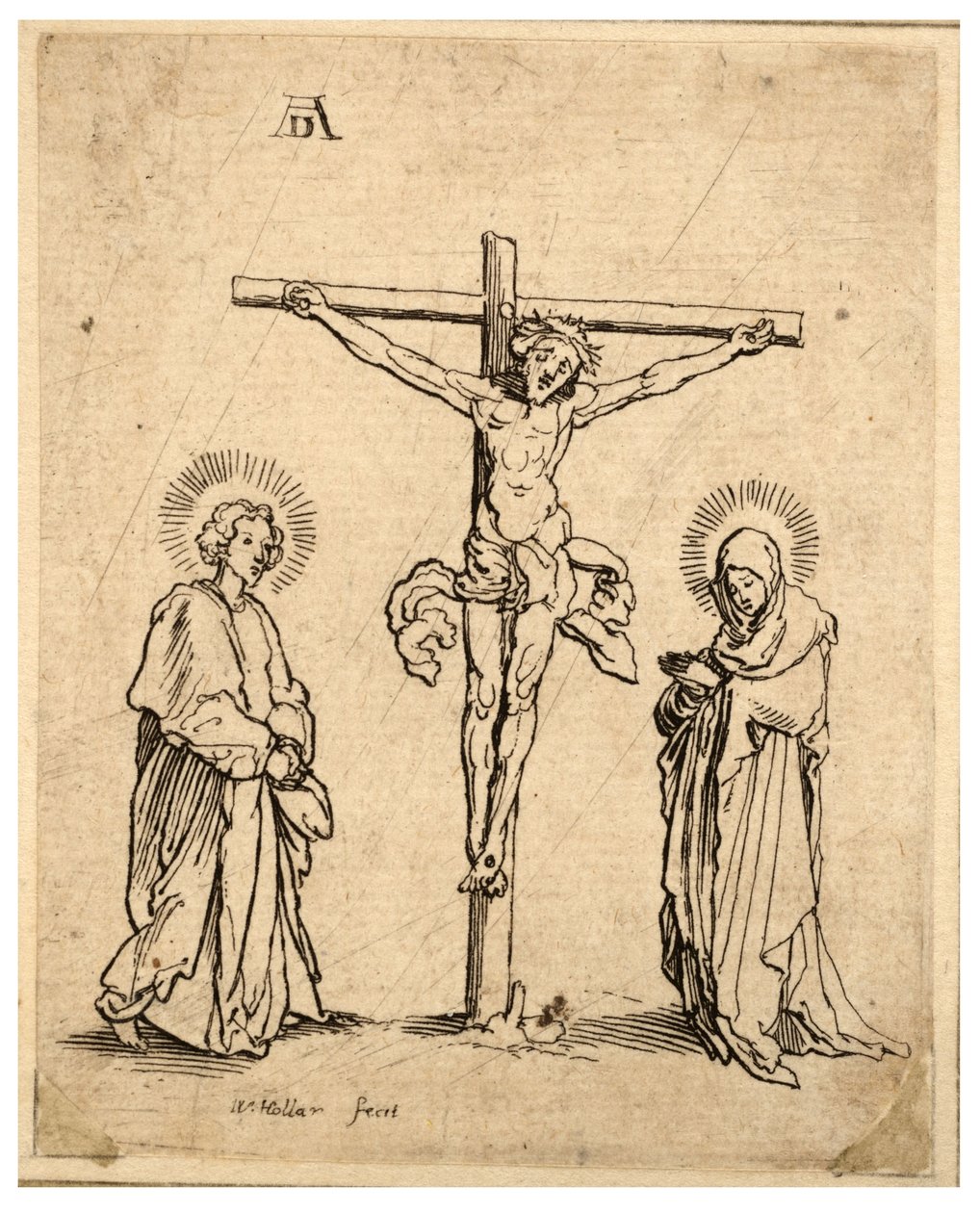 çarmıha germe by Wenceslaus Hollar
