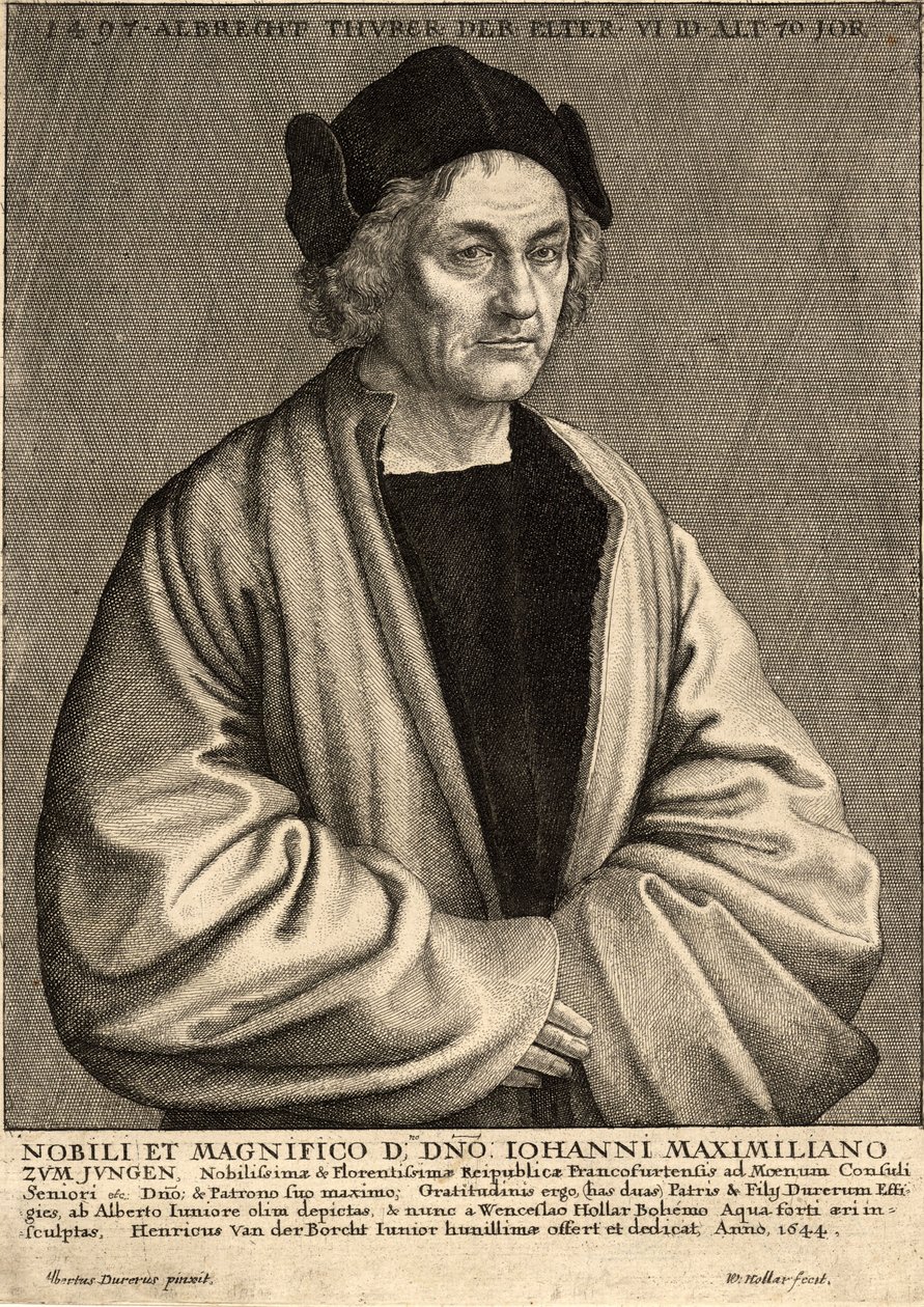 Dürer yaşlı. durum 2 by Wenceslaus Hollar