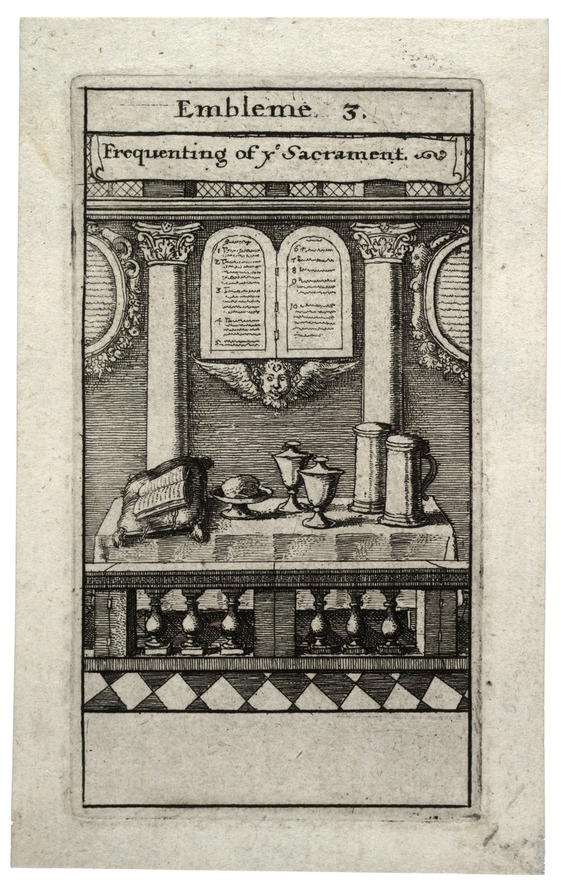 Sakramenti sıklaştırmak by Wenceslaus Hollar